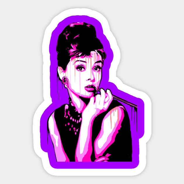 Audrey Sticker by mimatsui